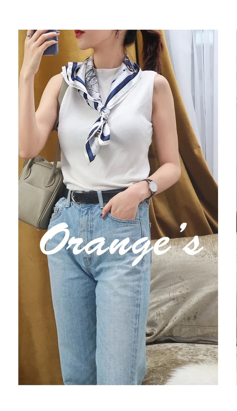 4 Pack 27.5" Large Silk Scarf Satin Square Head Scarves Silk like Neck Scarf Hair Sleeping Wraps Lightweight for Women, Girls and Ladies